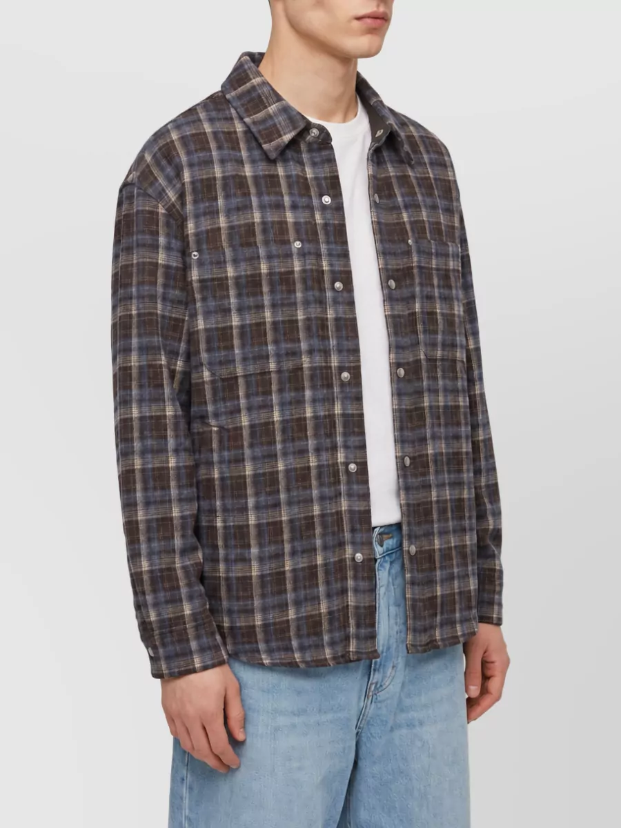 Dunst Quilted Checked Overshirt
