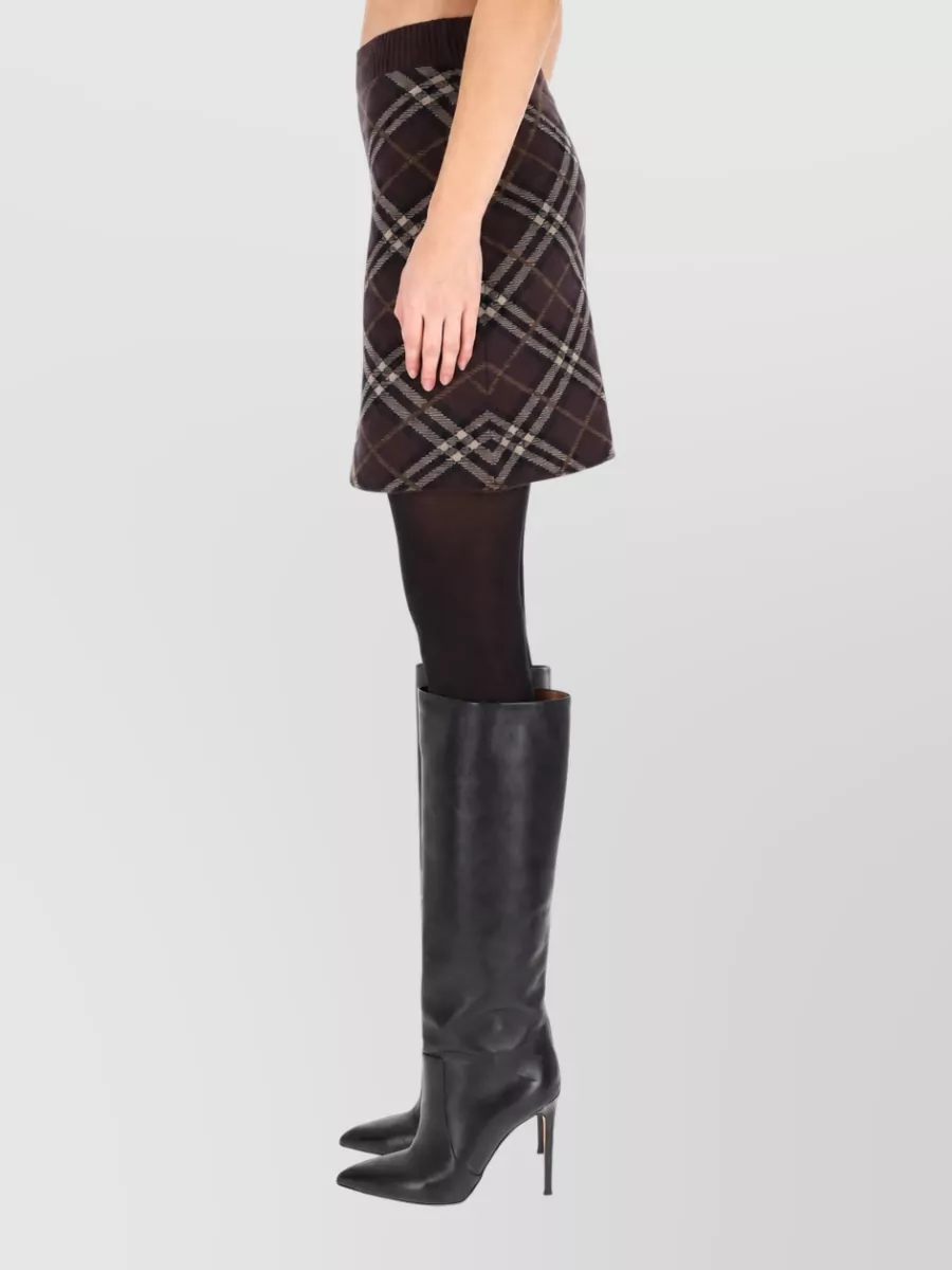 Burberry Cashmere Wool Fitted Skirt