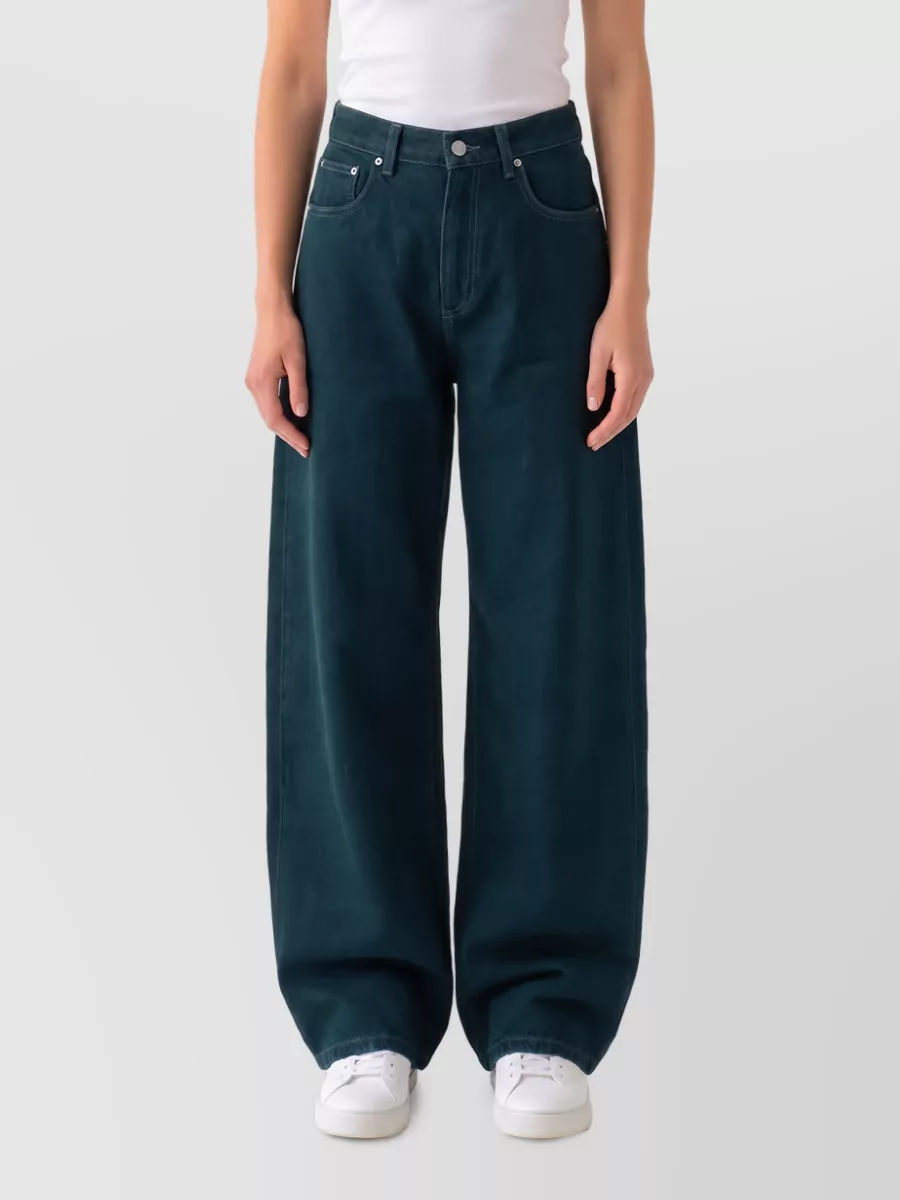 The Frankie Shop Mid-rise barrel-leg denim jeans