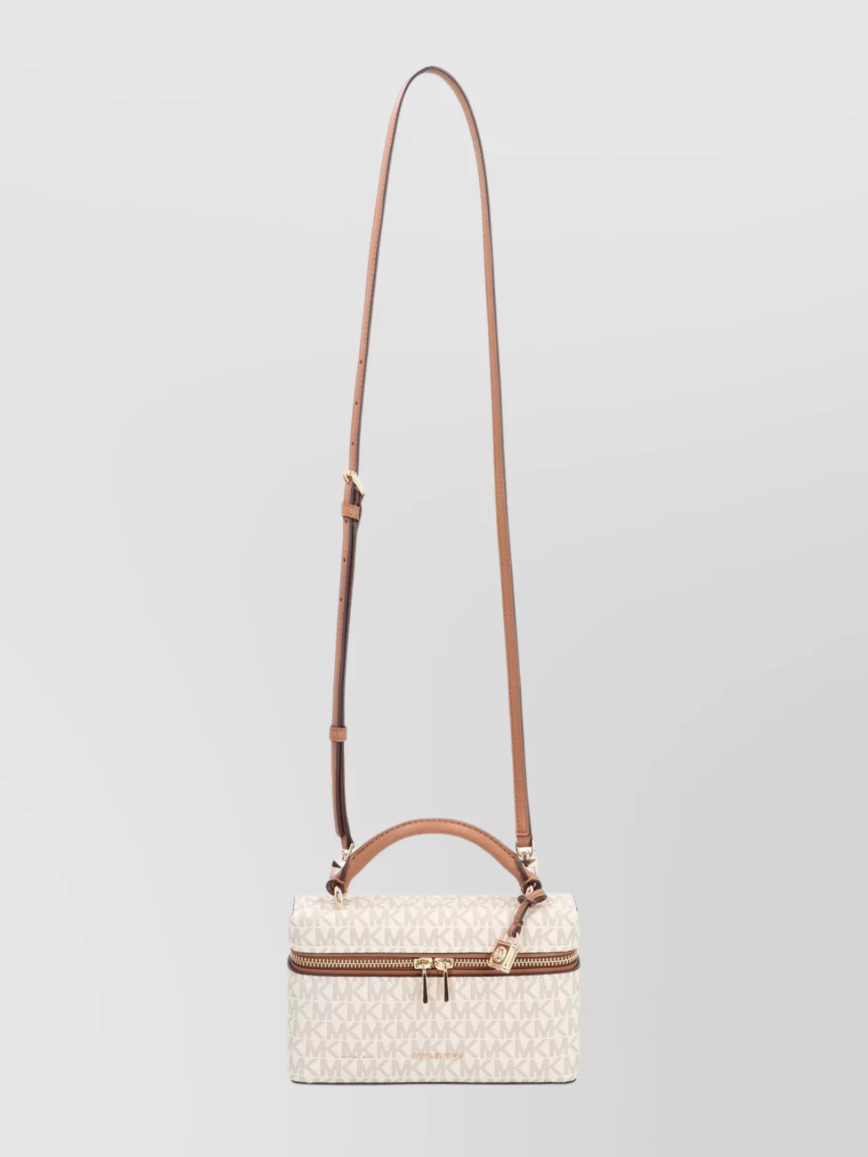 Michael Michael Kors Leather Shoulder Bag With Lock And Key
