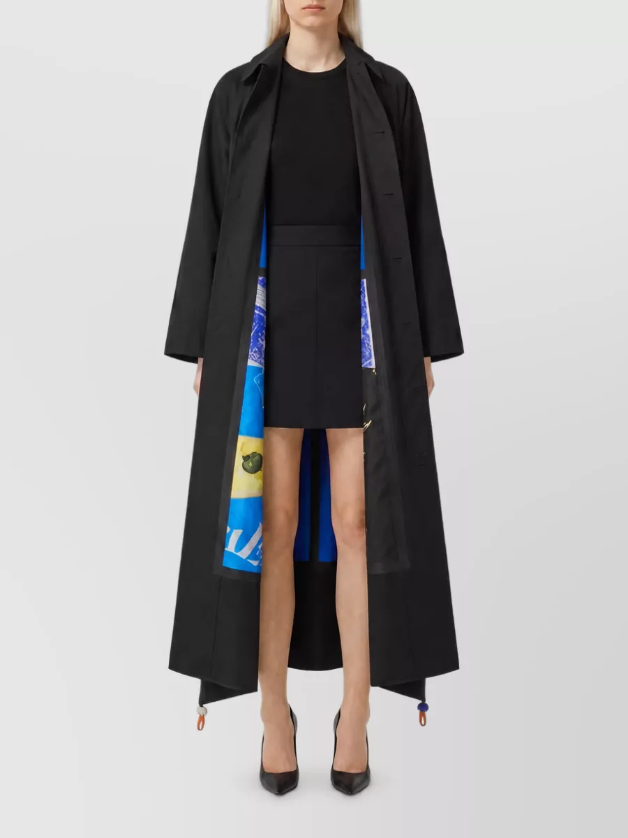 Celine Belted A-line Trench Coat
