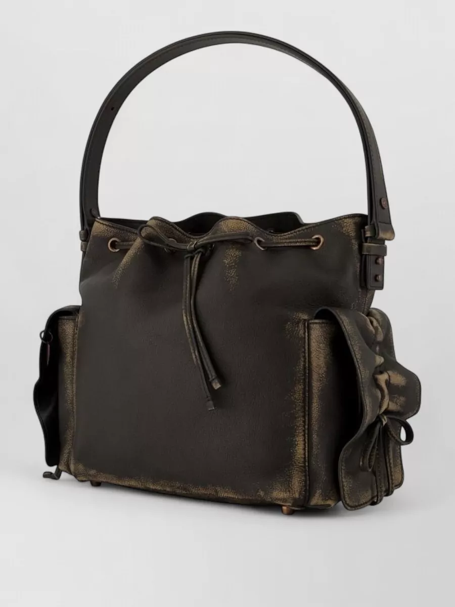 Acne Studios Leather Multipocket Bucket Bag