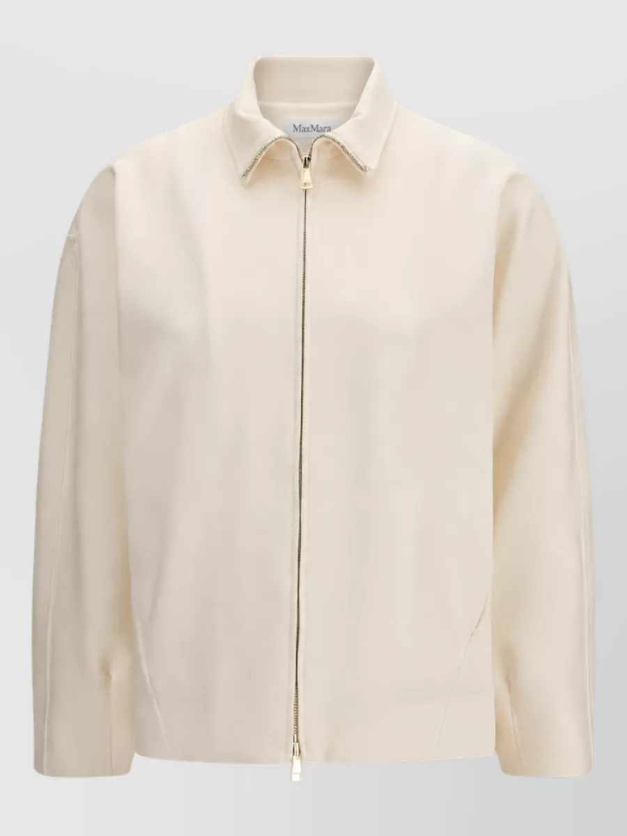 Max Mara scuba jersey single breasted coat