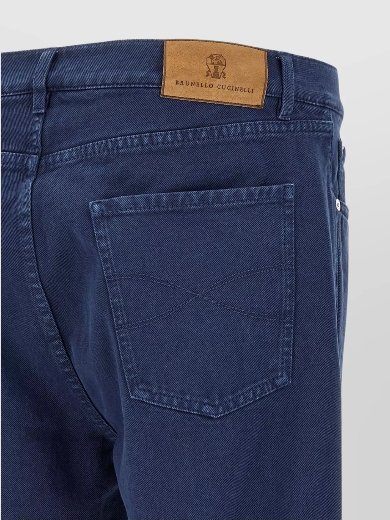 Brunello Cucinelli Rolled Cuff Denim Trousers