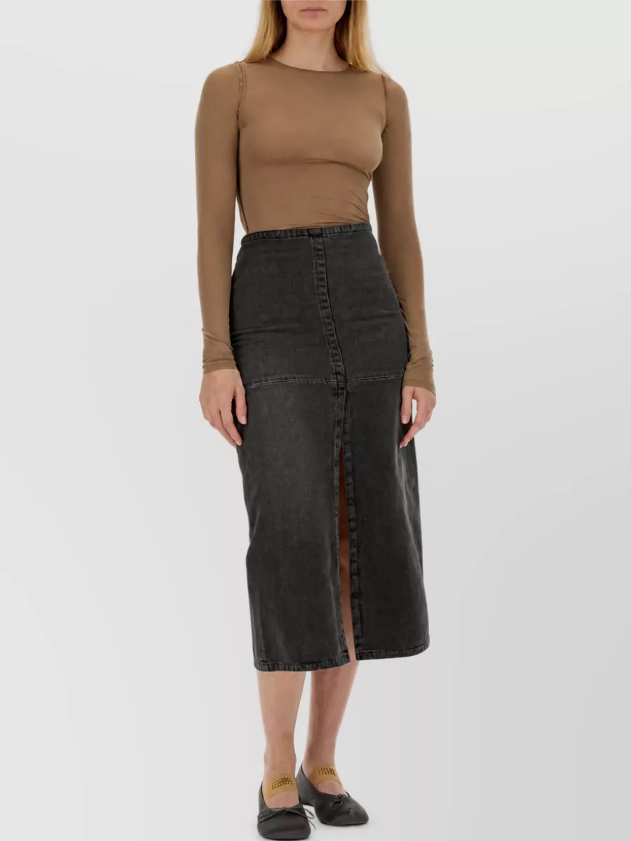 Mm6 Maison Margiela Denim Maxi Skirt