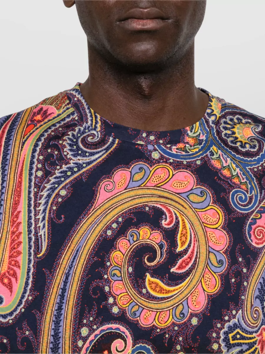 Etro Paisley-Print Cotton T-Shirt