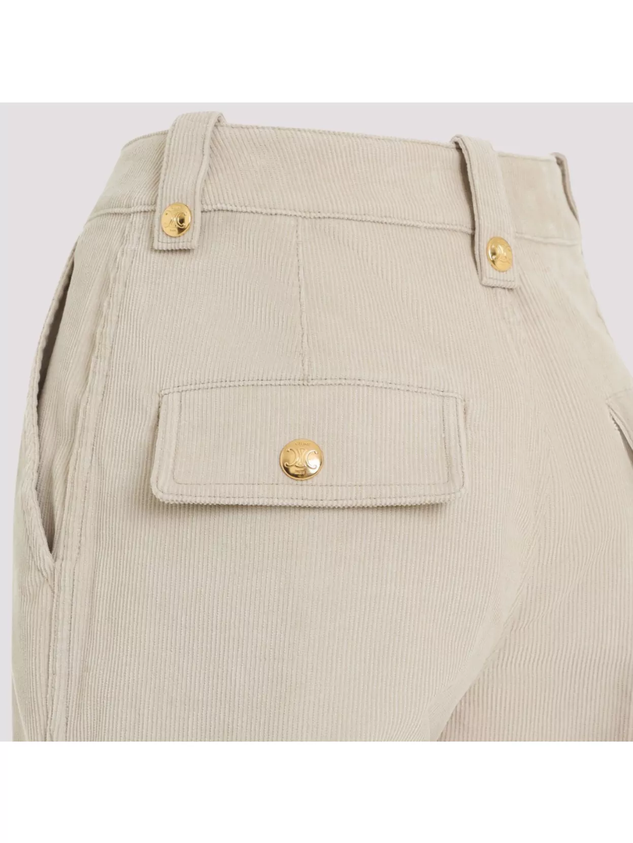 Celine Cargo Pants With Flared Leg And Pockets