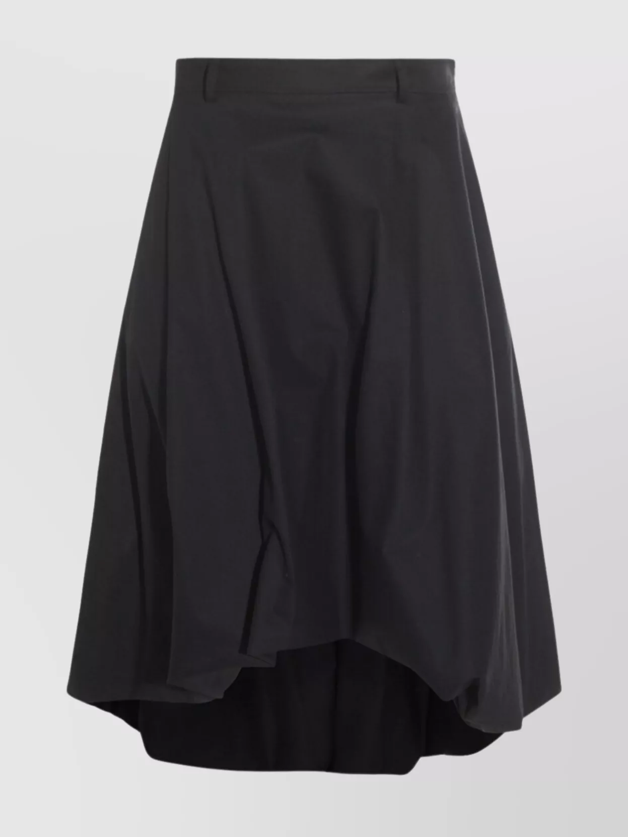 Moschino Midi Skirt With High Waist And Pleats In Black