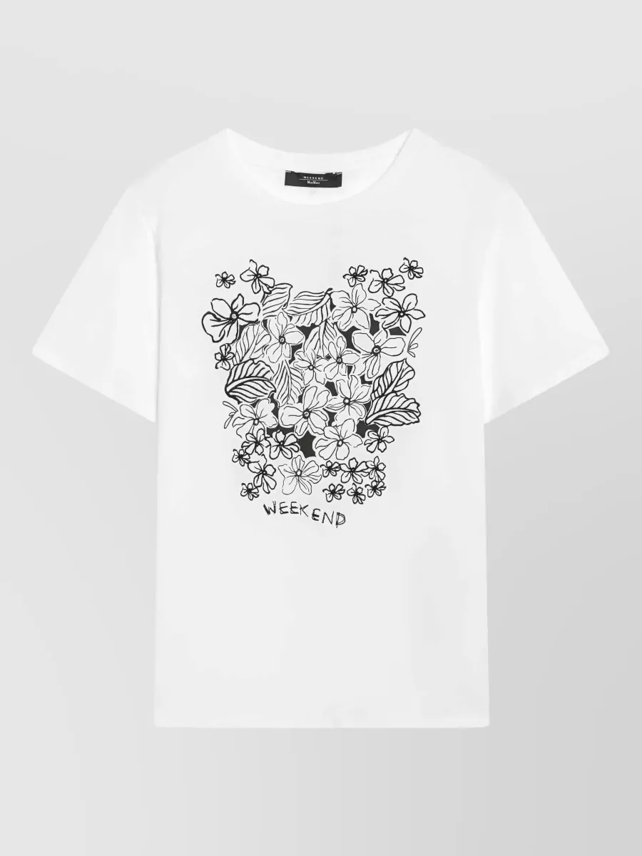 Weekend Max Mara Cotton floral-print t-shirt