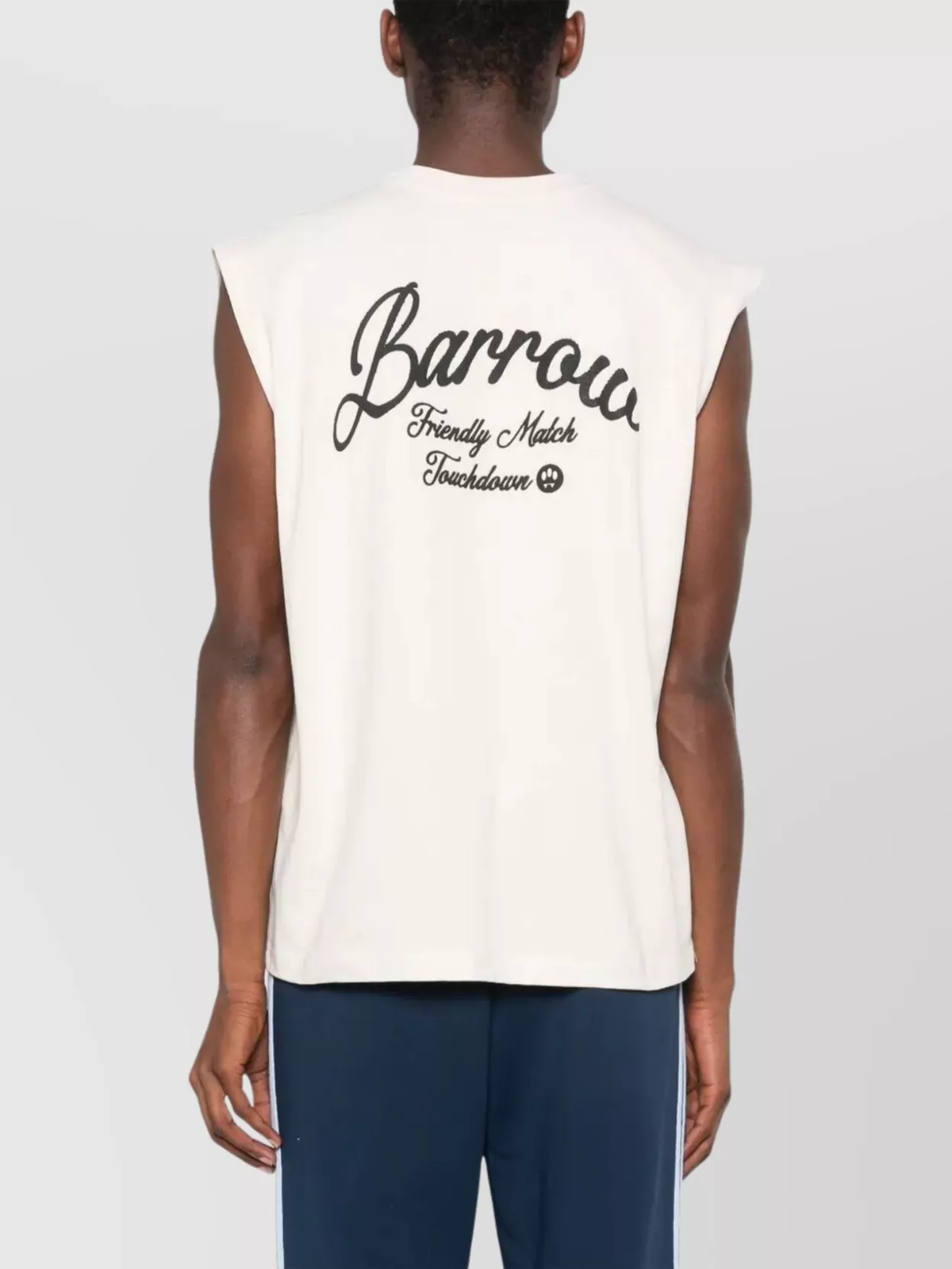Barrow Sleeveless Crew Neck T-Shirt With Graphic Print