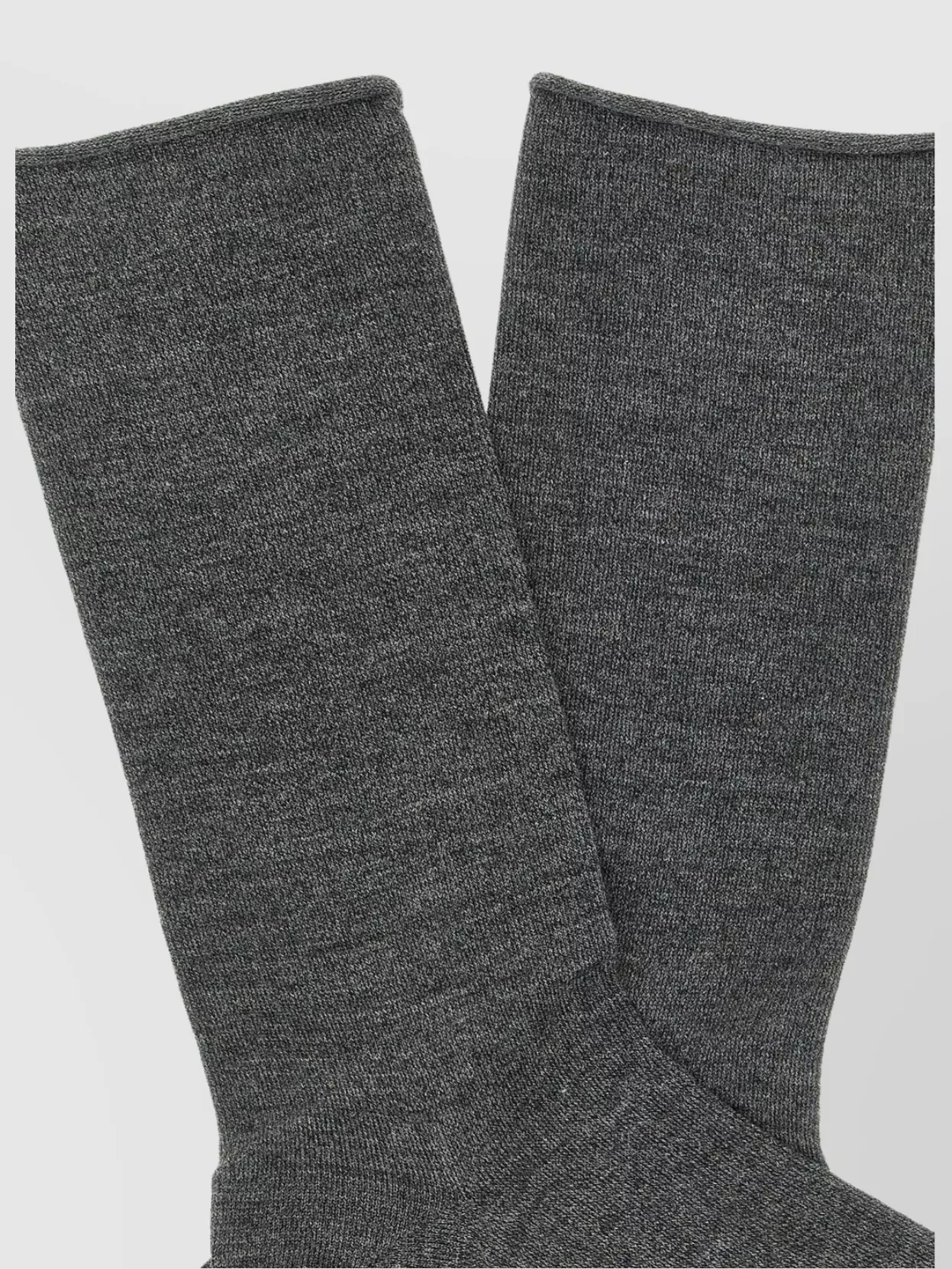 Brunello Cucinelli Cashmere Knit Mid-calf Length Socks In Gray