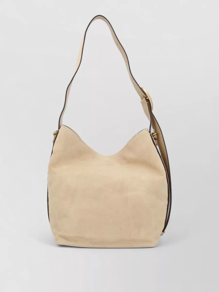Michael Kors large leather bucket bag