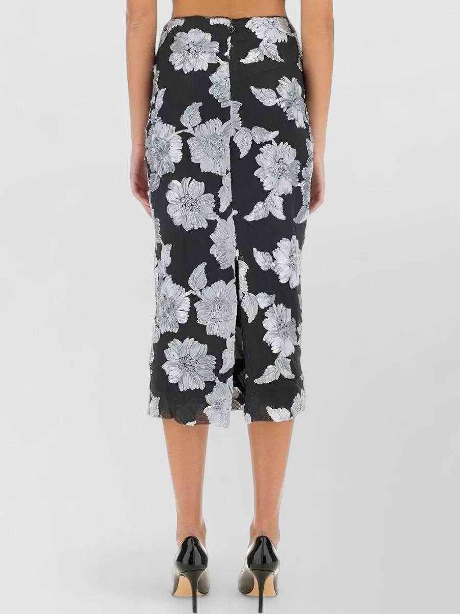 Rotate Birger Christensen Floral Pencil Skirt
