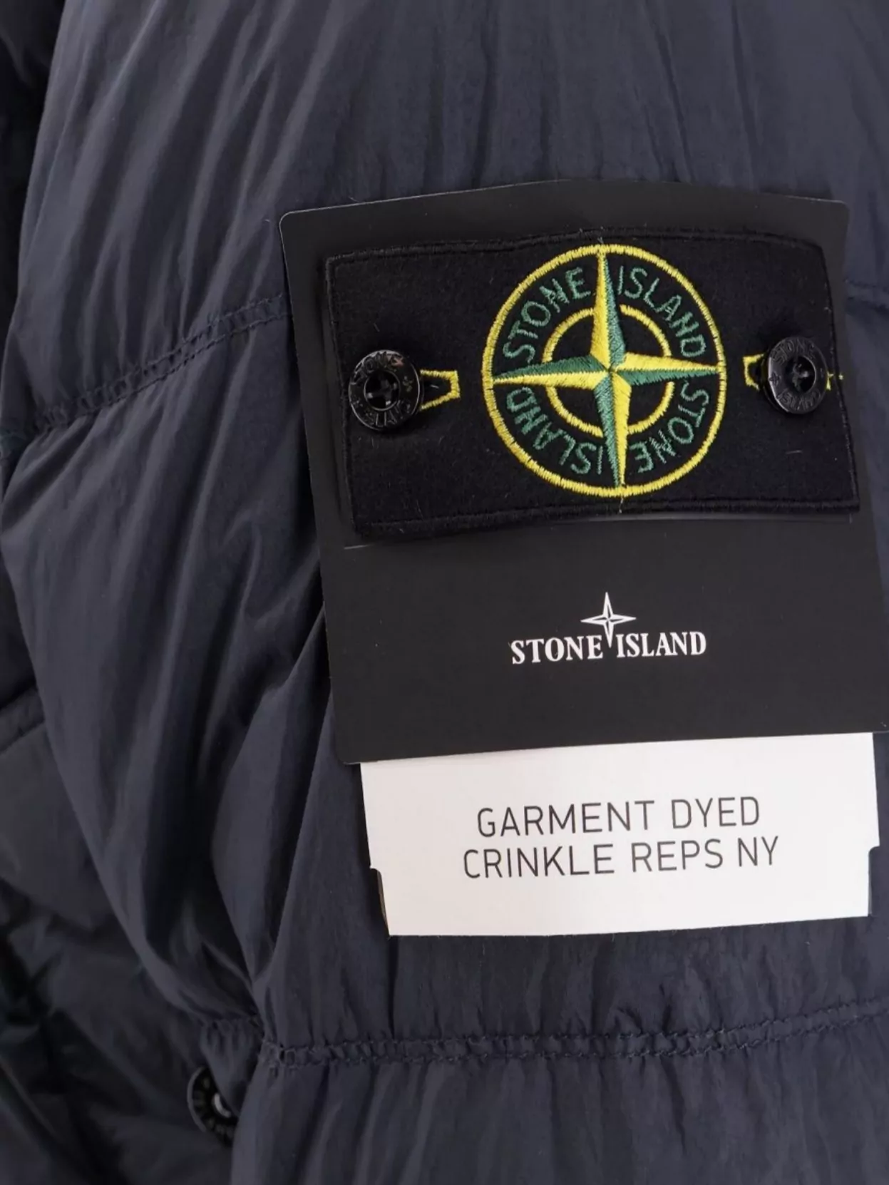 Stone Island Quilted Nylon Puffer Jacket In Blue
