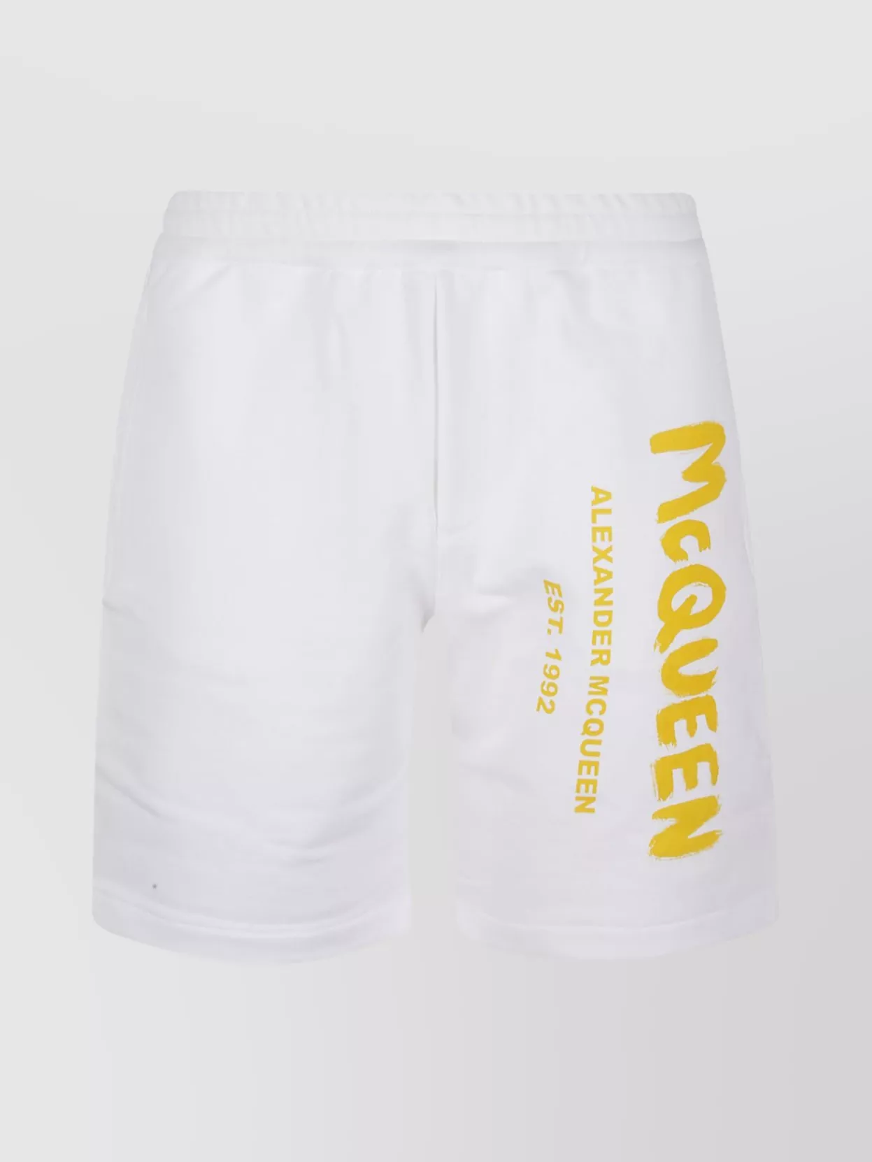 Shop Alexander Mcqueen Stretch Waistband Zip Pocket Shorts