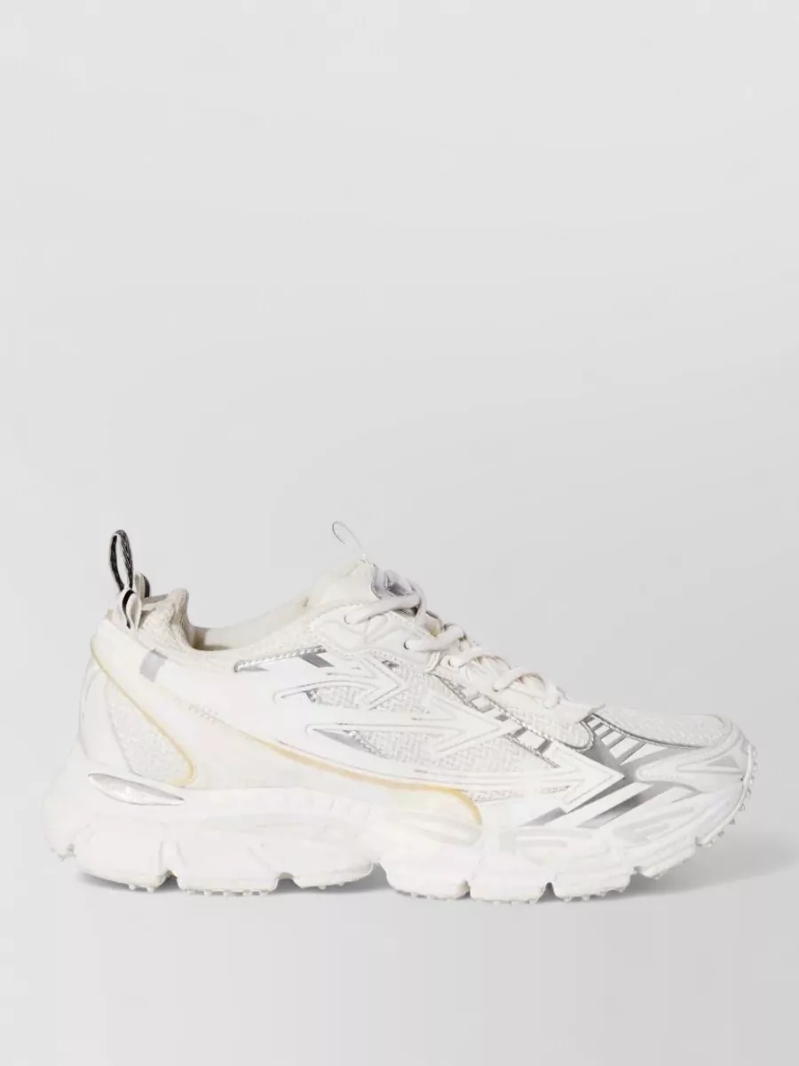 Off-White Mesh Low-Top Sneakers