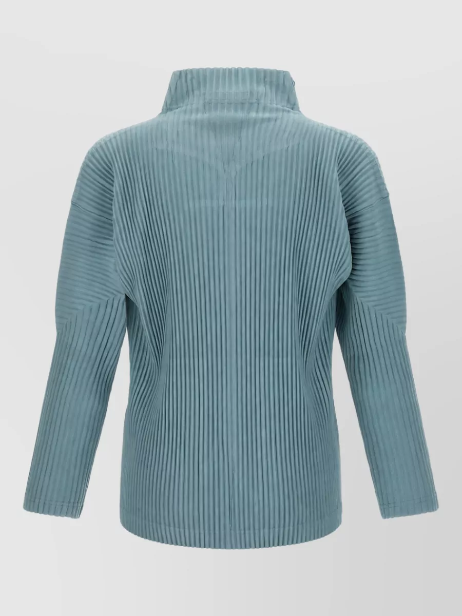 Homme Plisse Issey Miyake Pleated High Neck Zip Jacket