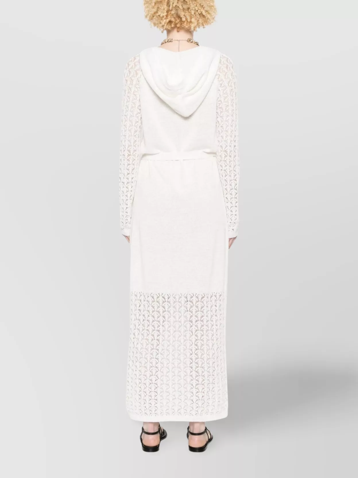 Zimmermann Cropped Tank Top With Hood And Lace