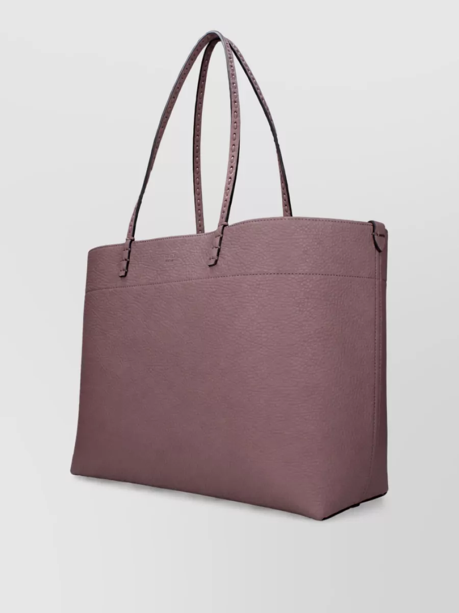Fendi Na Leather Tote Bag