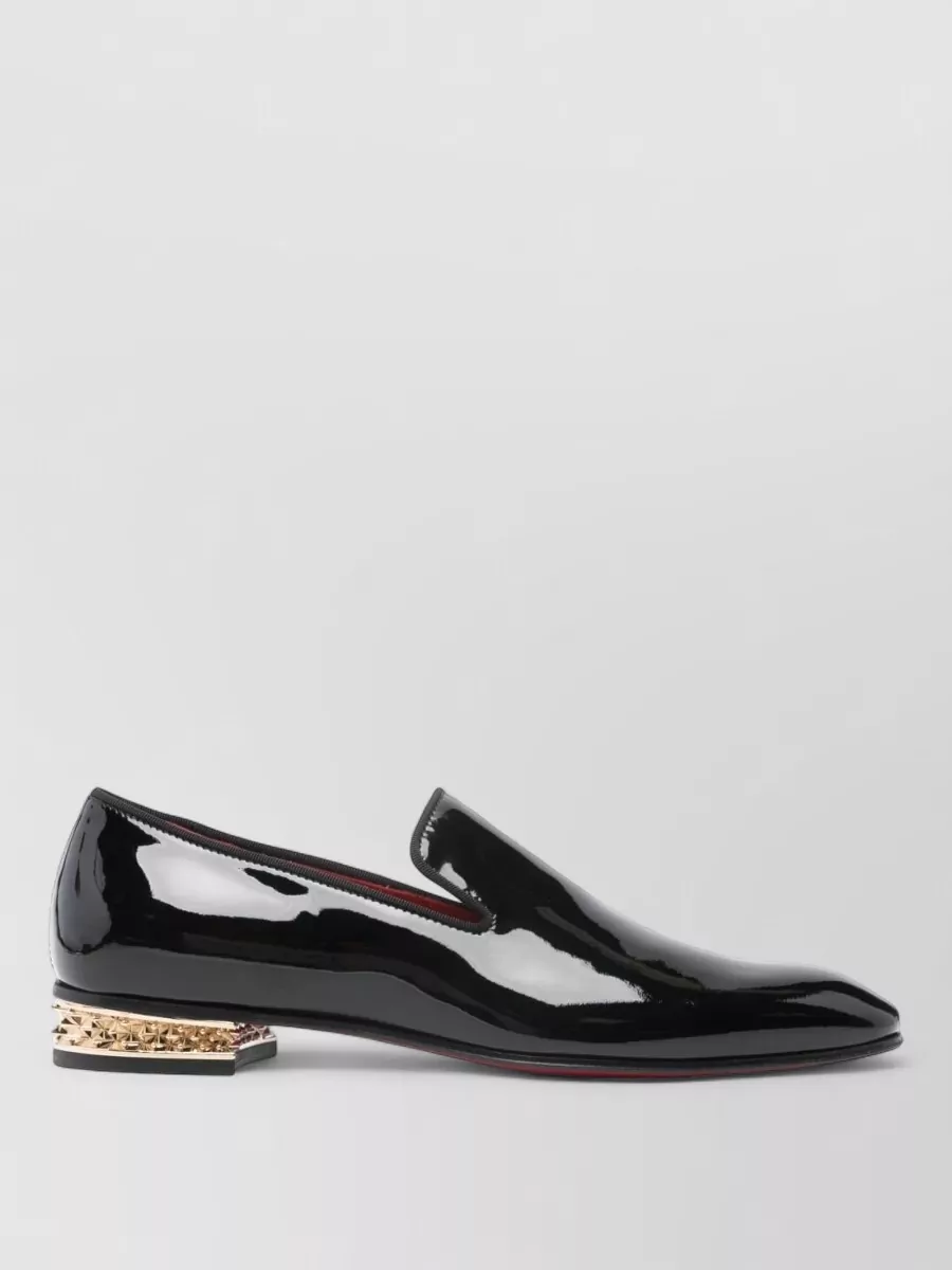 Christian Louboutin Dandy Rocks Patent Leather Square Toe Loafers
