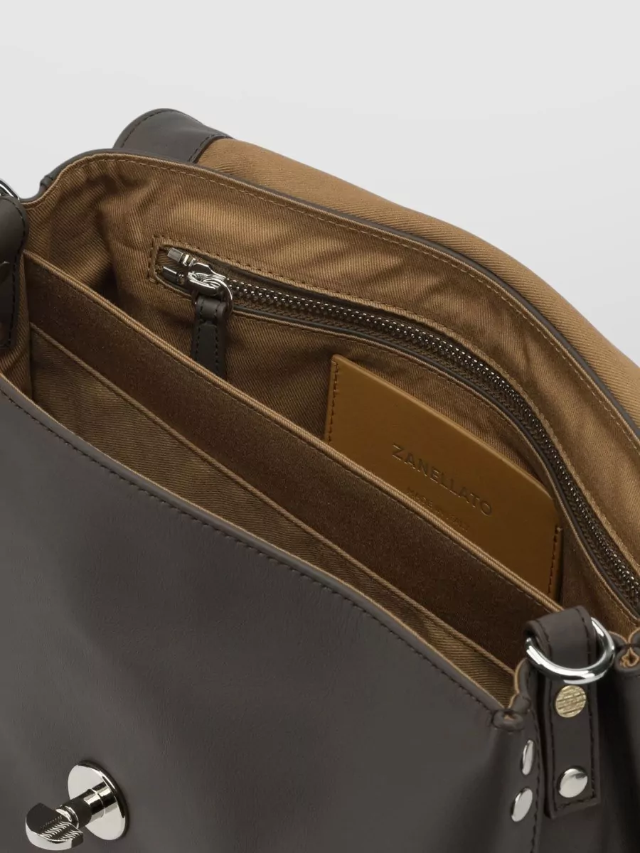 Zanellato Leather Postina Saeta Shoulder Bag