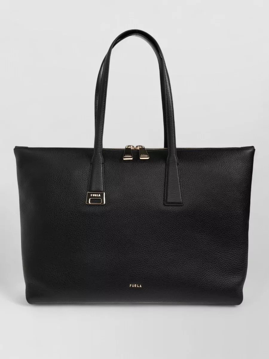 Furla Large Leather Tote Bag