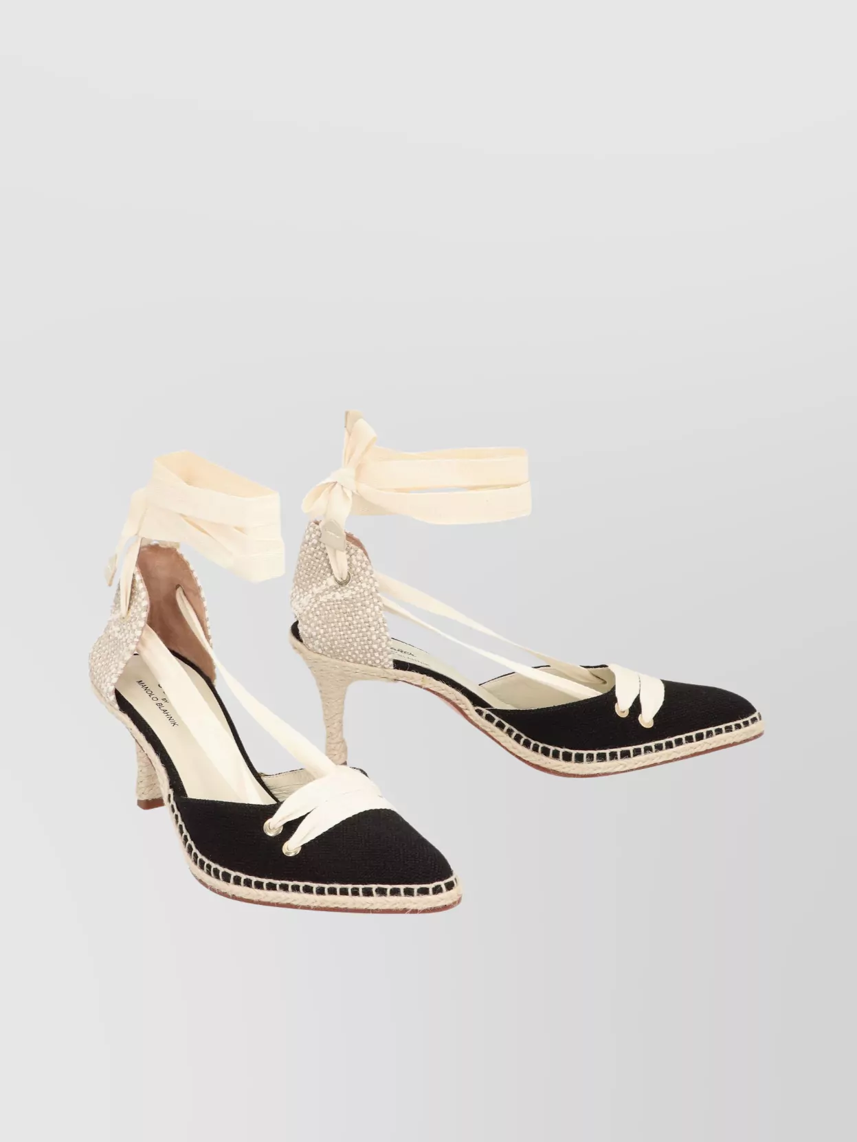 Shop Castaã±er Manolo Blahnik X Casta Espadrilles À Talon
