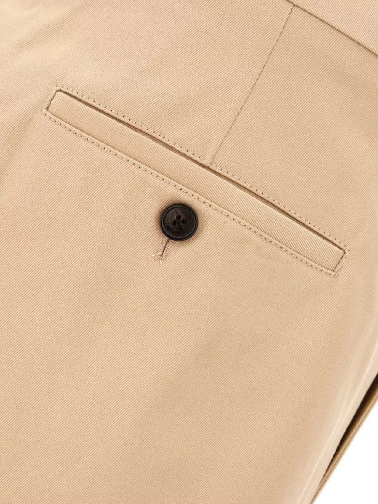 Lanvin Chino Pants Cotton Button Detail