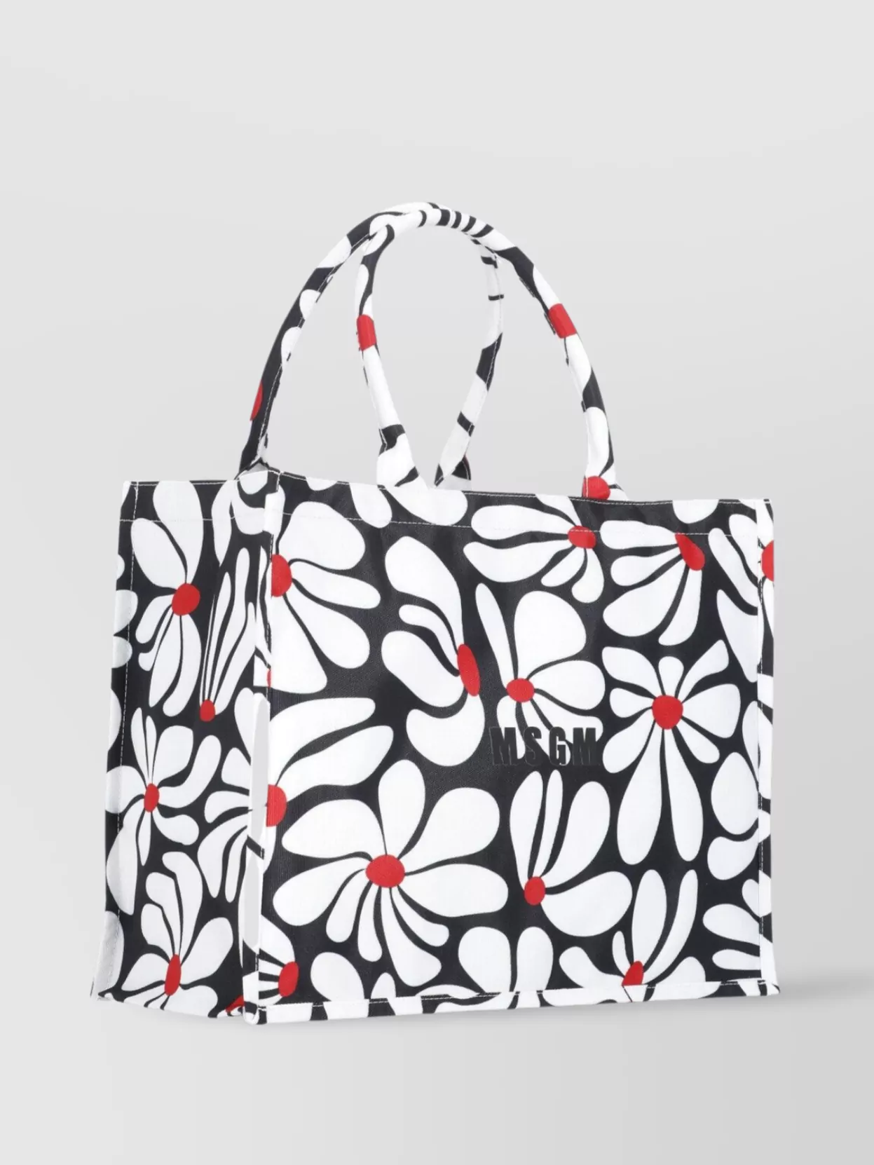 Msgm Women's Floral Pattern Tote Bag