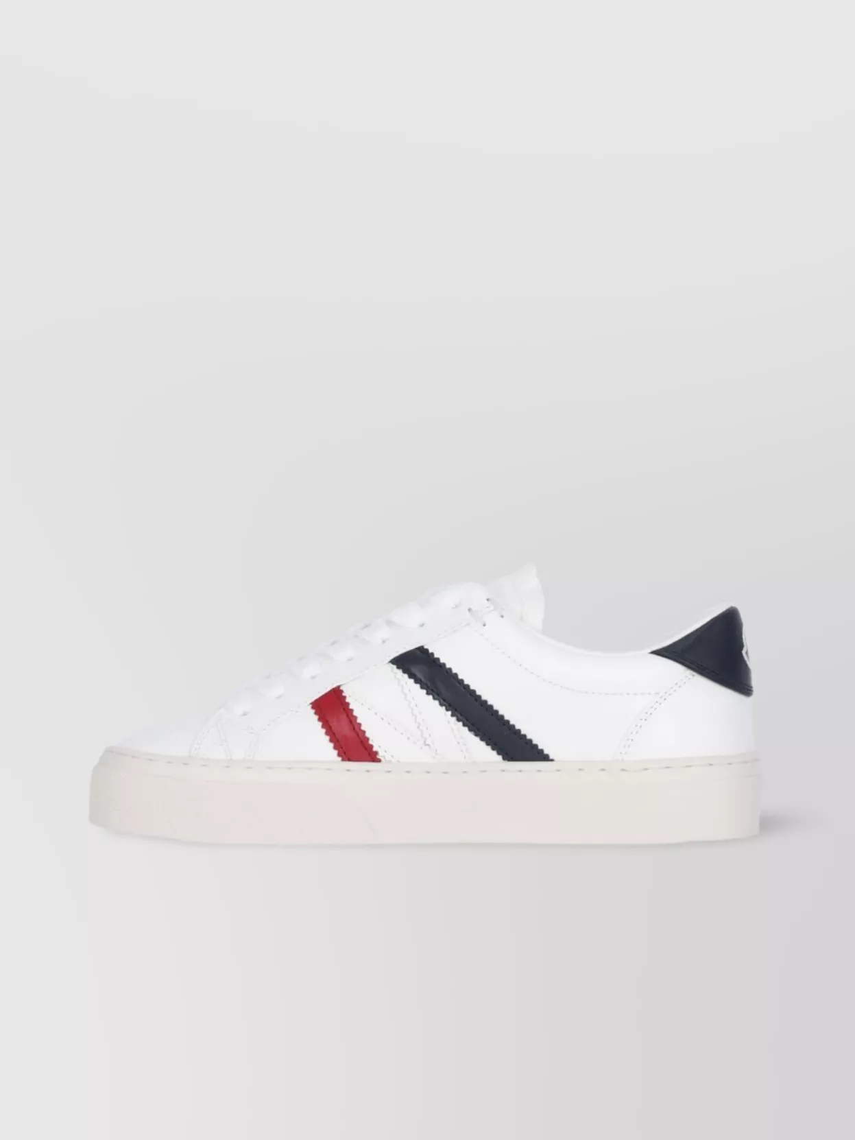 Shop Moncler Low Top Rubber Sole Sneakers In White