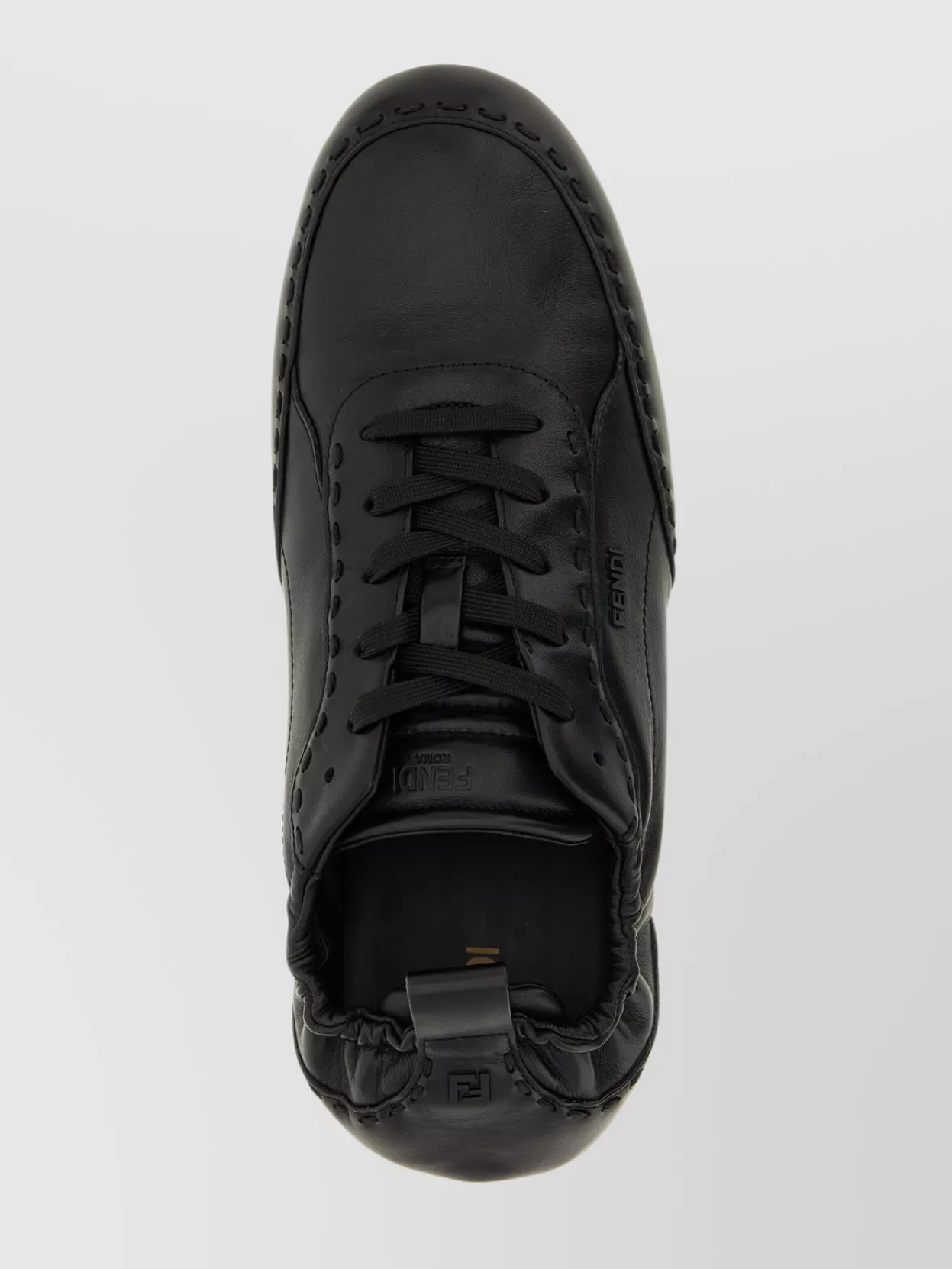 Fendi Stretchy Heel Round Toe Rubber Sole Sneakers