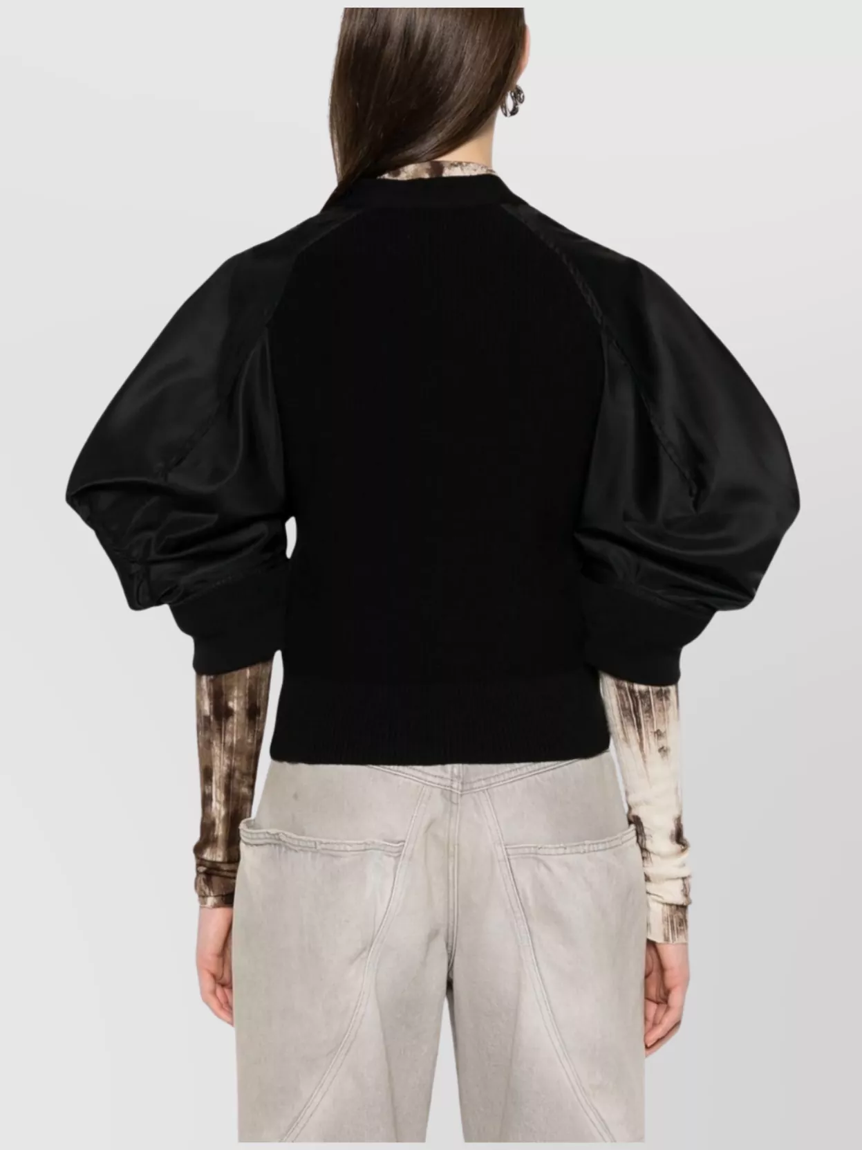 Sacai Women's Cotton And Nylon Cardigan