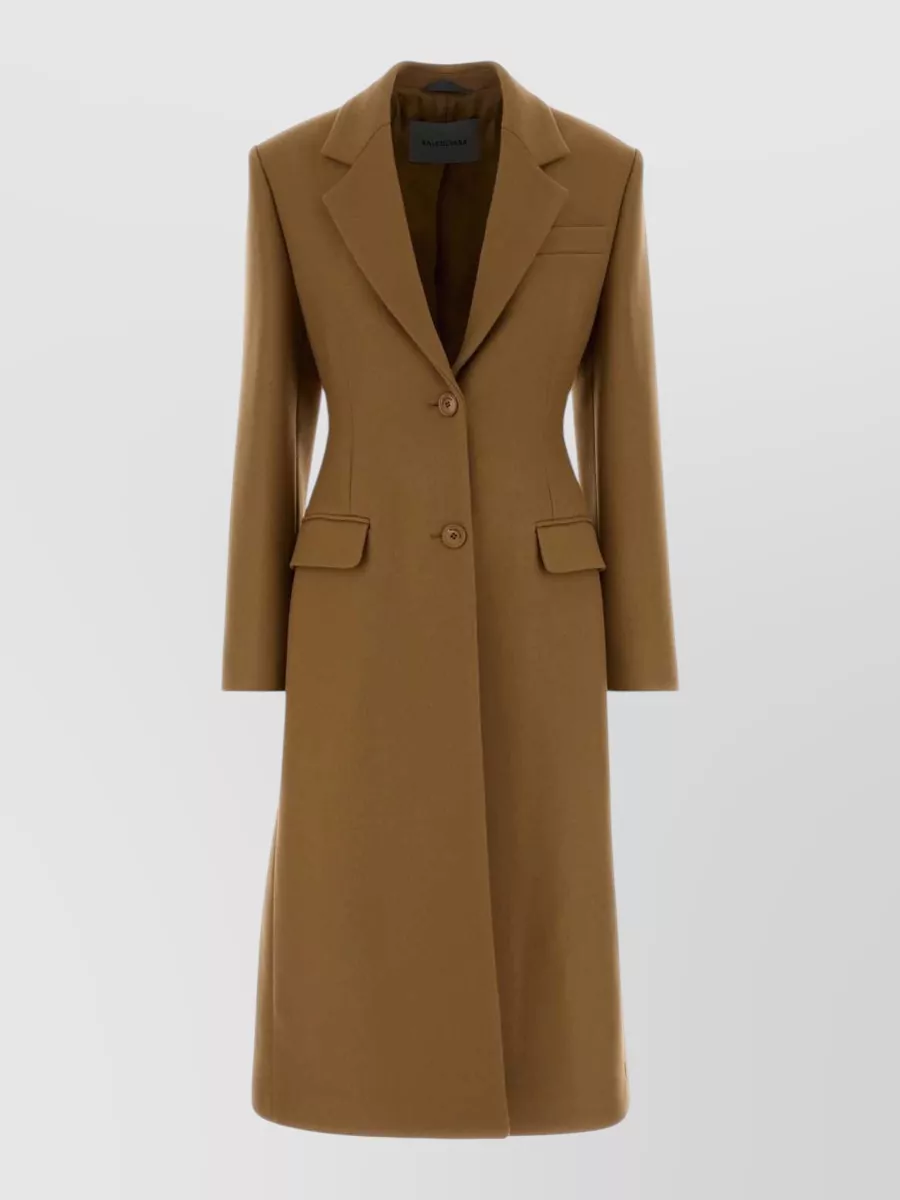 Balenciaga cashmere wool single-breasted coat