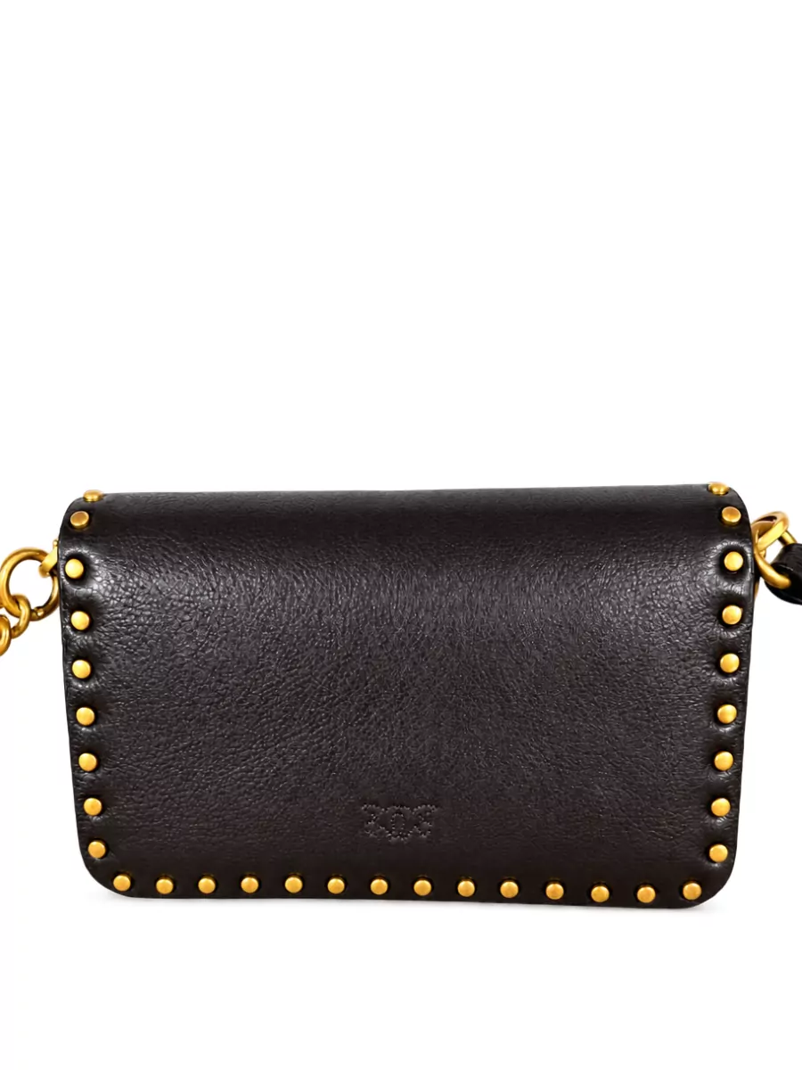 Pinko love bag one leather clutch bag