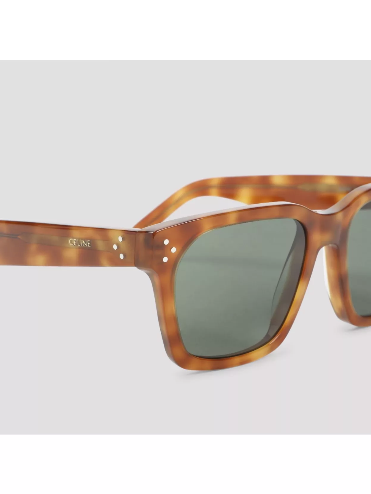 Celine Square Tortoiseshell Sunglasses And Lenses