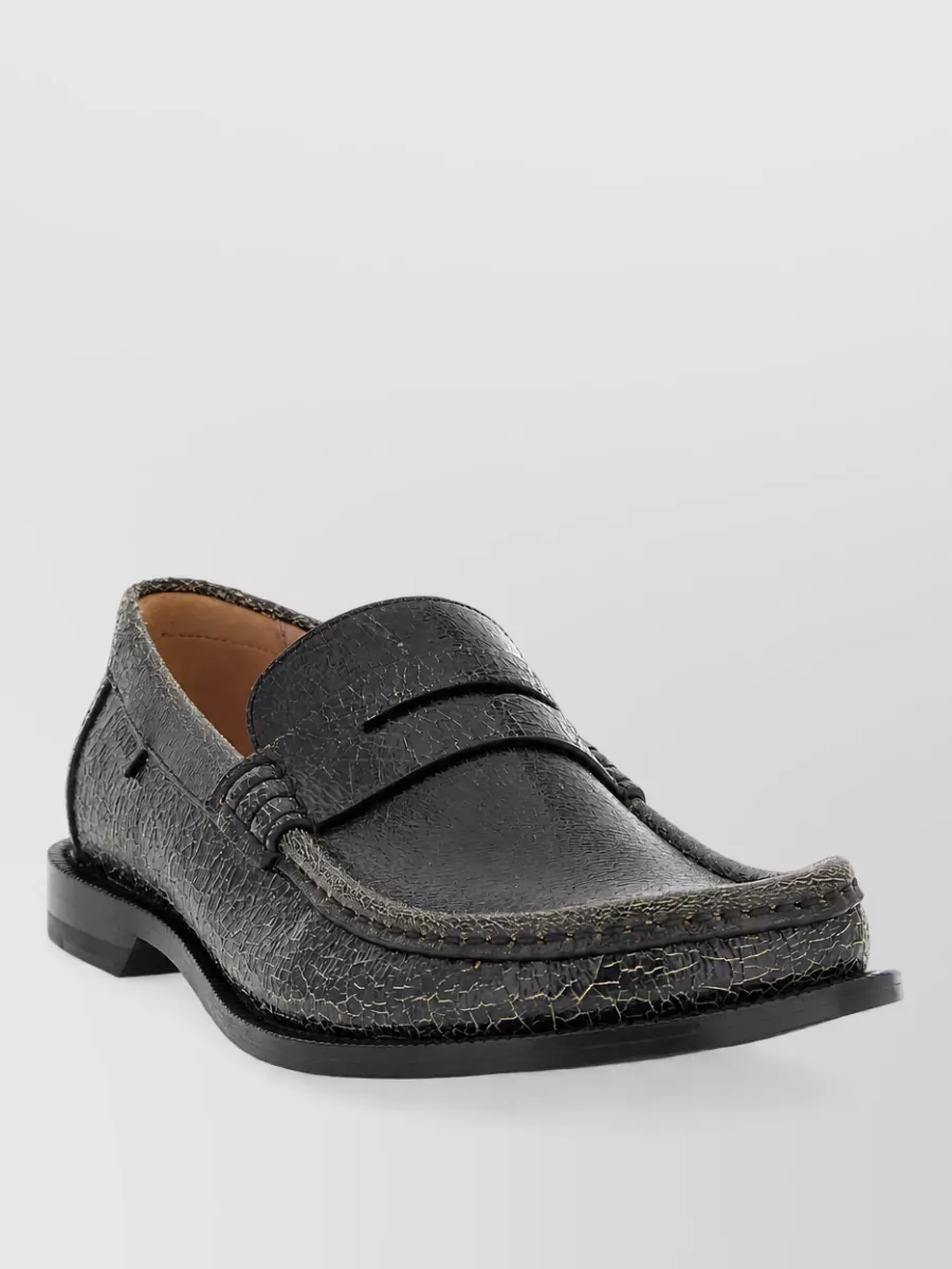Loewe leather campo loafers