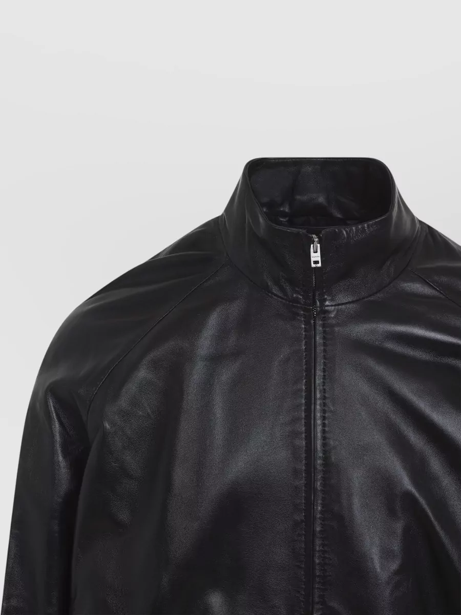 Acne Studios Lamb Leather Regular-Fit Bomber Jacket