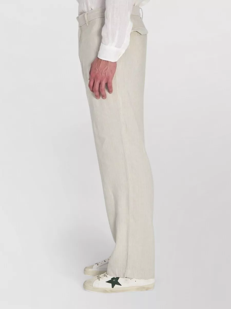 Barena Herringbone Wide-Leg Trousers