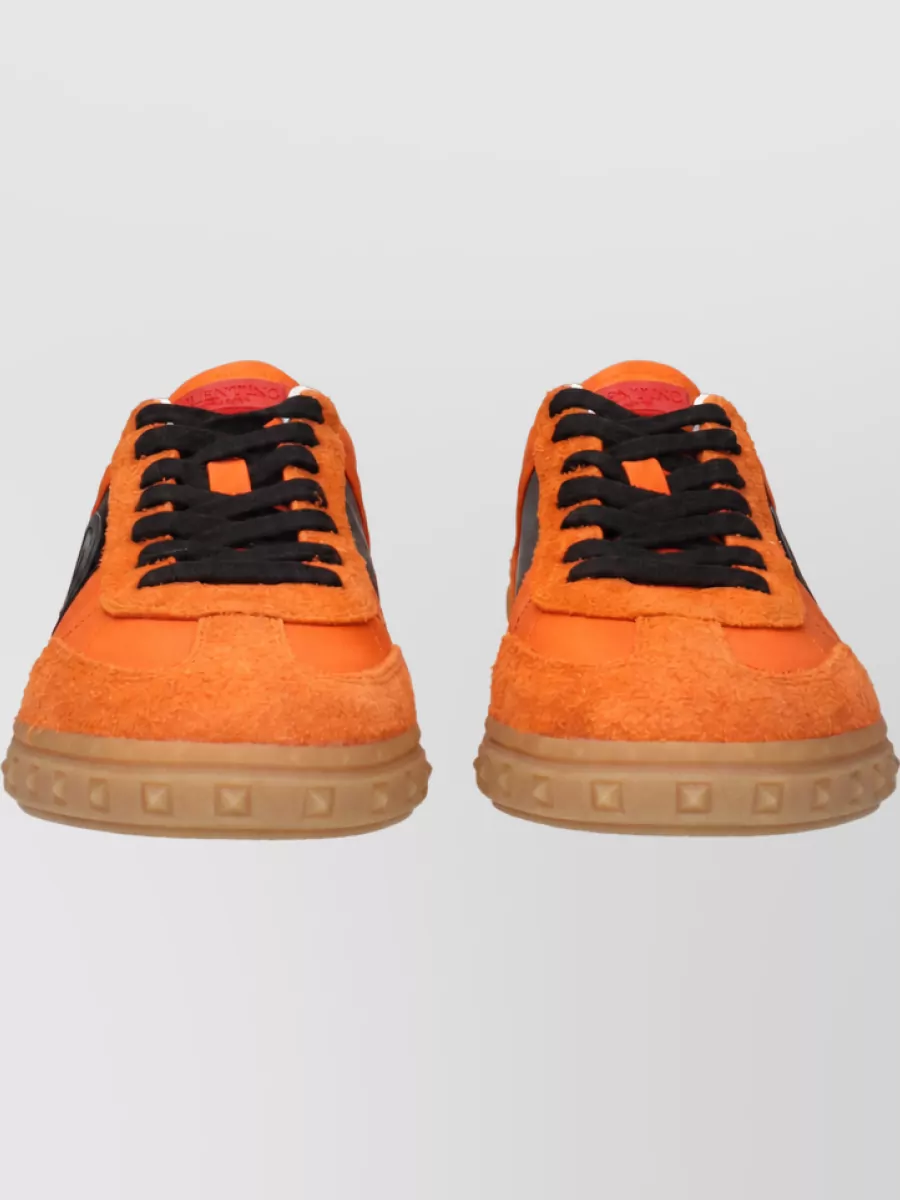 Valentino Garavani Textile Lace-Up Sneakers