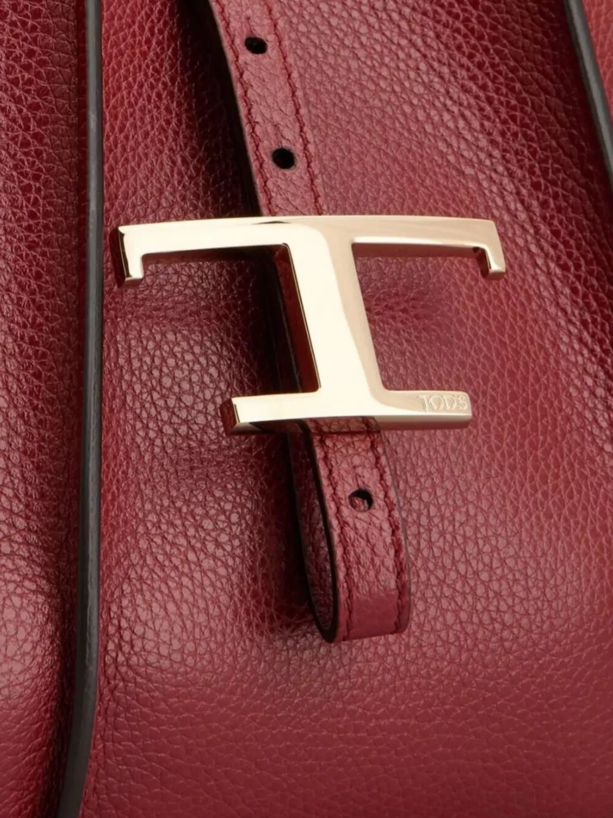 Tod's Mini Leather Shopping Bag With Gold-tone Hardware