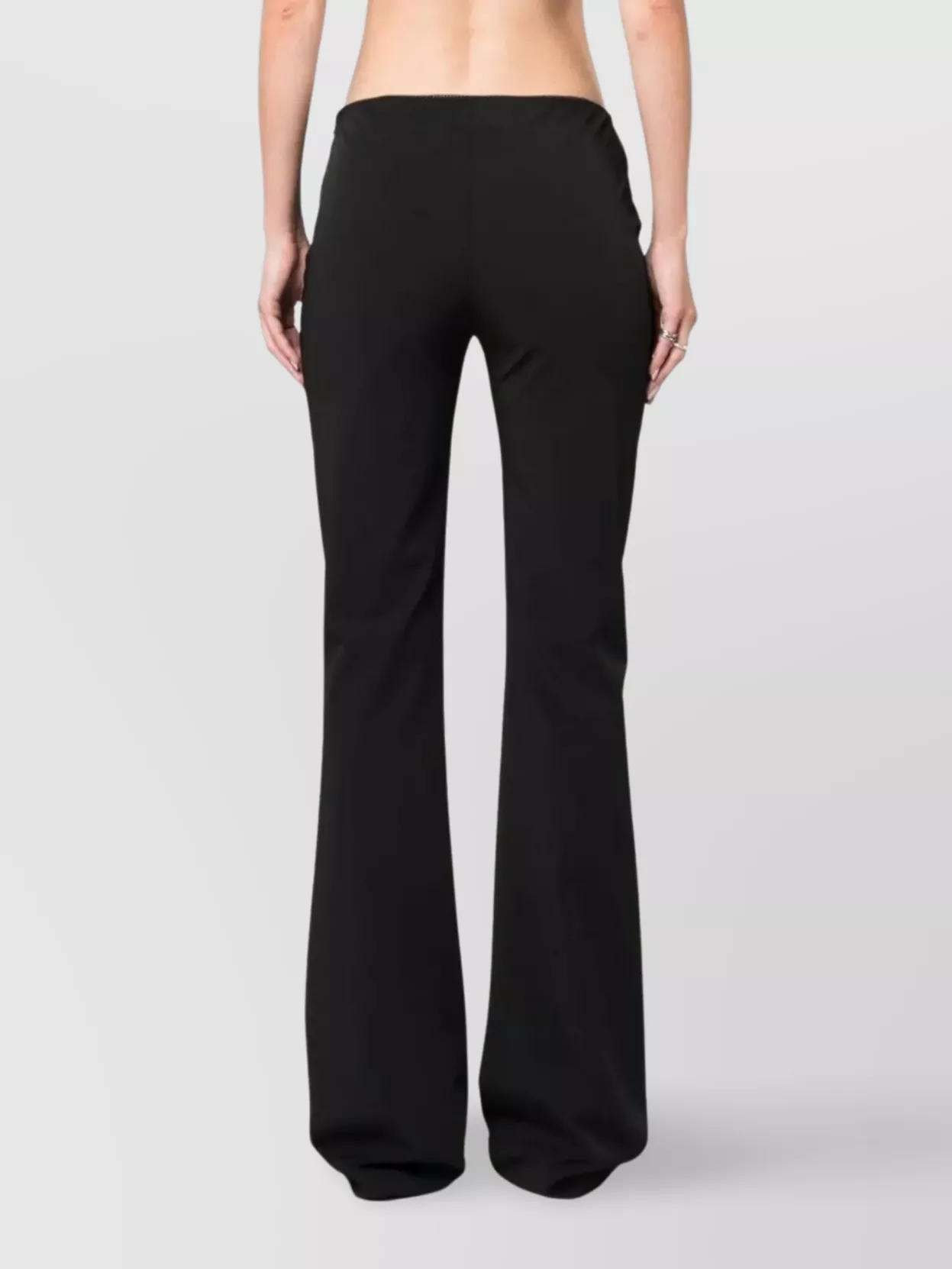 Blumarine Versatile Flared Leg Bow Detail Trousers