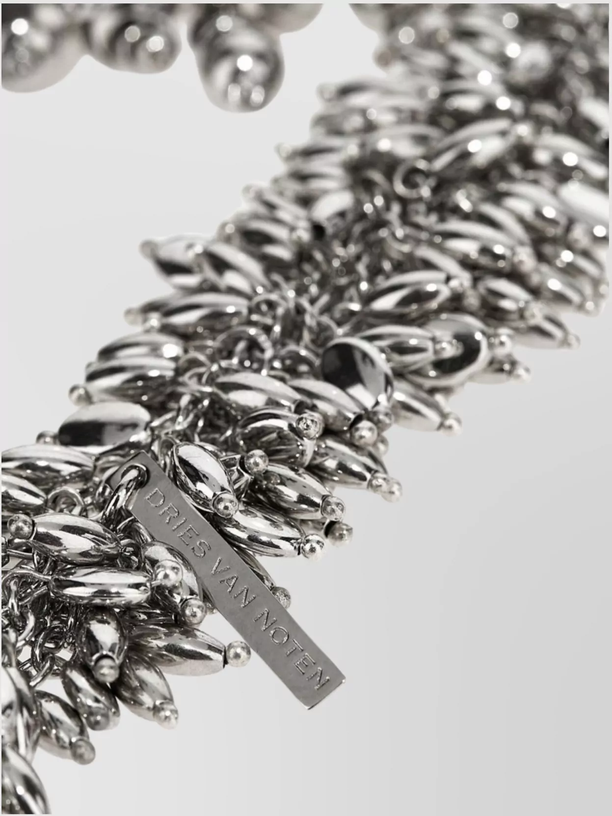 Dries Van Noten Chunky Metallic Multi-Strand Necklace