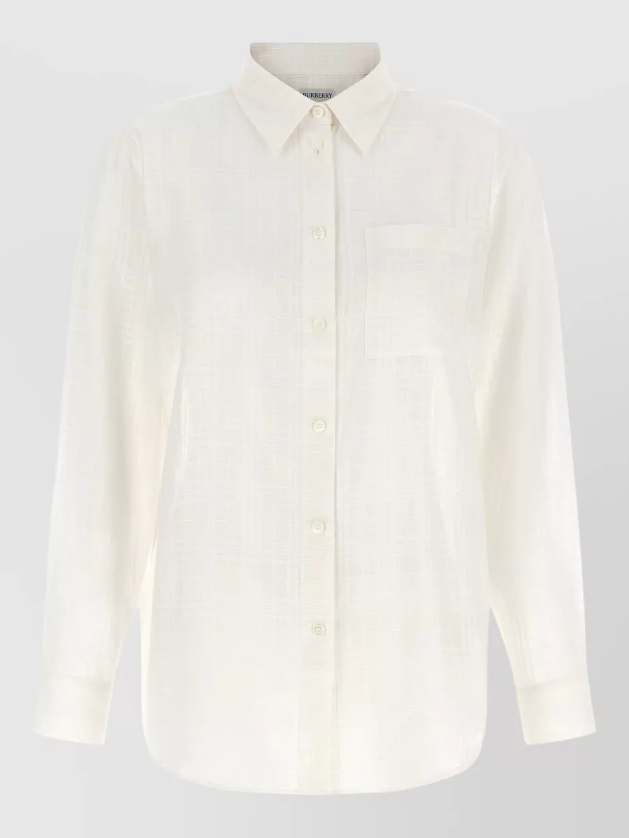 Burberry Cotton Check Long-Sleeve Shirt