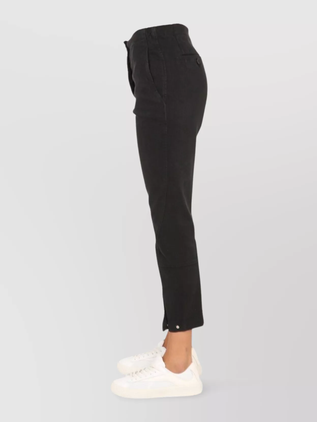 Aspesi Cropped Trousers With Pockets And Belt Loops