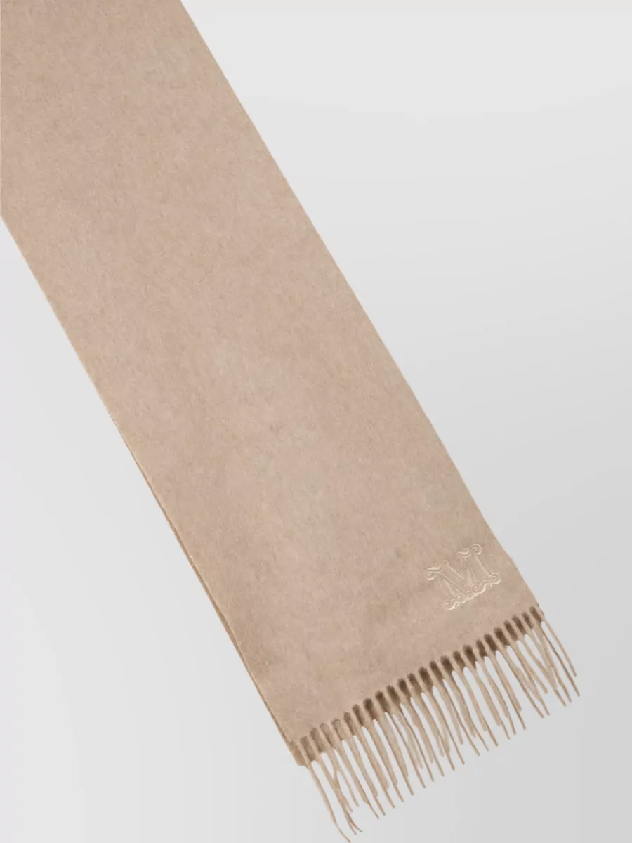 Max Mara Cashmere Fringed Scarf