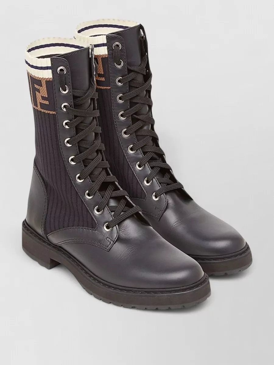 Fendi leather ankle boots
