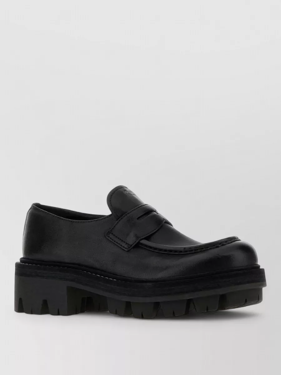 Prada leather loafers