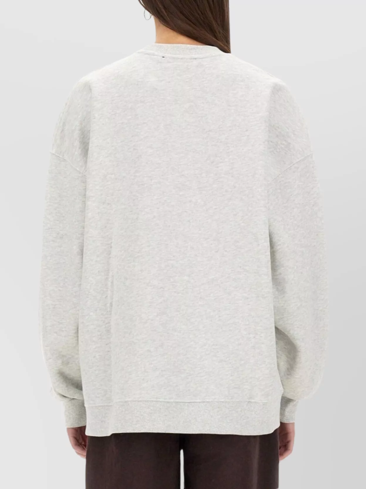 Rotate Birger Christensen Oversized Cotton Crew Neck Sweatshirt