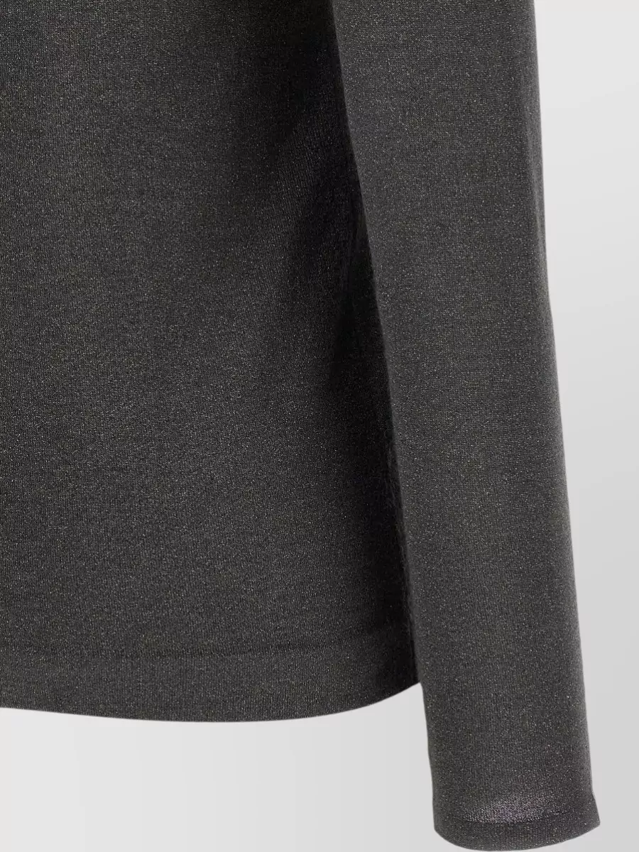 Brunello Cucinelli Cashmere Silk Lamé Boat Neck Long-Sleeve Sweater