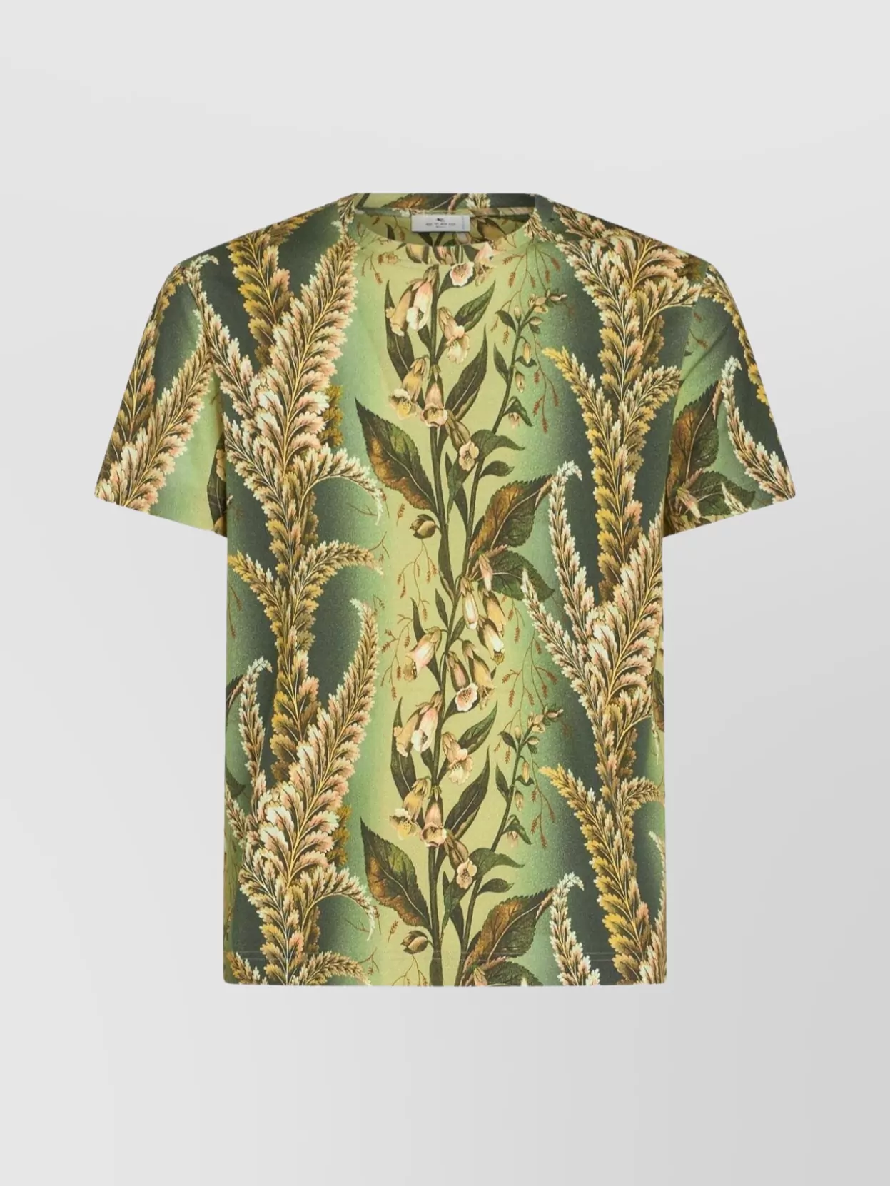 Shop Etro Floral Leaf Print T-shirt